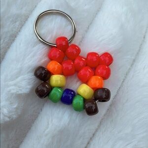Colorful Beaded Keychain for Kids